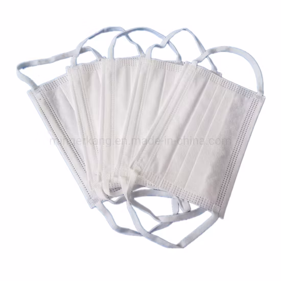CE FDA 3ply 4ply Ear Loop Tie Hospital Mascarilla Non Woven Type Iir Supplier Wholesale Dust Blue White Black Protective Surgical Disposable Medical Face Mask