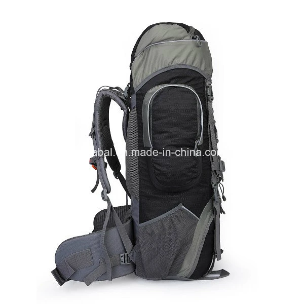 60L Waterproof Nylon Backpack Bag for Outdoor Hiking Mountaineering Sports