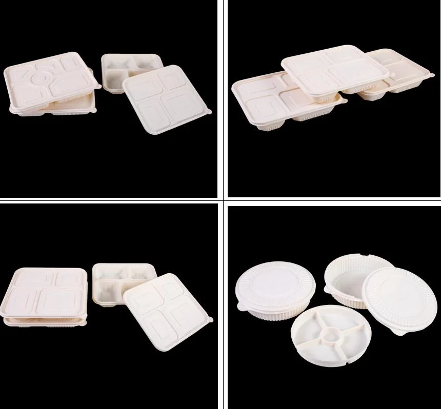 Disposable Table Ware Food Container Degradable Bowl Conrstarch Degradable Kitchenware with Eco-Friendly Material